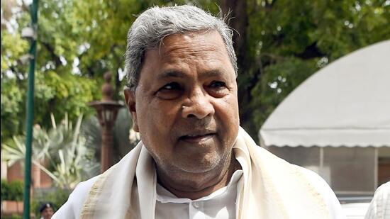 New Delhi, Aug 03 (ANI): Karnataka Chief Minister Siddaramaiah arrives at the Parliament, in New Delhi on Thursday. (ANI)