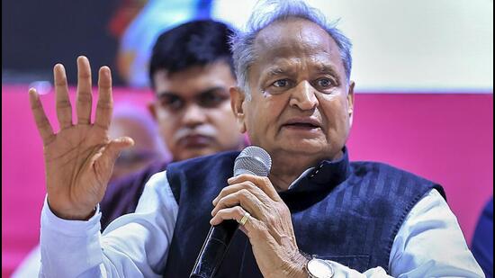 Rajasthan chief minister Ashok Gehlot. (PTI Photo)