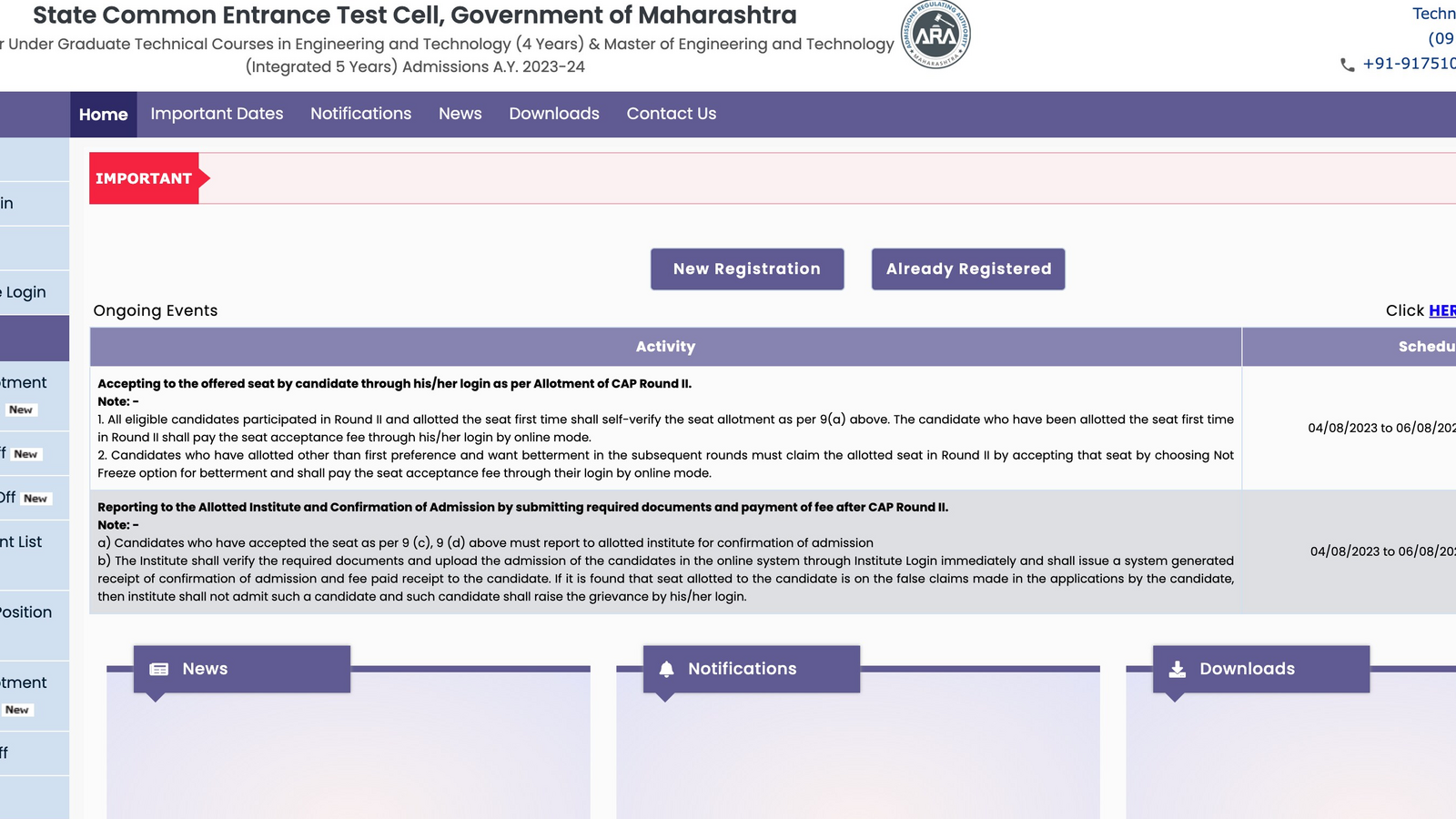 MHT CET 2023 round 2 allotment result out on cetcell.mahacet.org, direct link - Vimarsana News