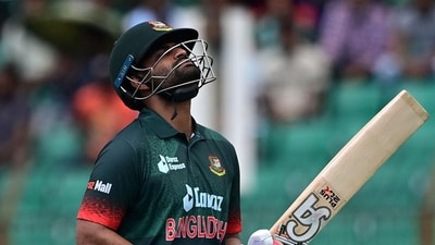 Bangladesh's captain Tamim Iqbal walks back to the pavilion (AFP) Bangladesh's captain Tamim Iqbal walks back to the pavilion (AFP)
