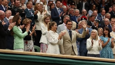 Eight-time champion Roger Federer was at the Wimbledon last month Eight-time champion Roger Federer was at the Wimbledon last month