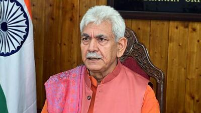 Jammu and Kashmir lieutenant governor Manoj Sinha on Friday said street protests have ended in Kashmir and J&K is on path of peace and progress. (ANI File Photo)