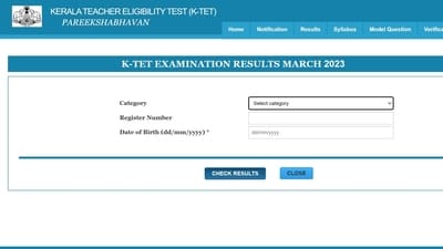 KTET March 2023 result released at ktet.kerala.gov.in, get link here KTET March 2023 result released at ktet.kerala.gov.in, get link here