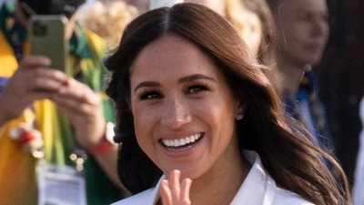 Meghan Markle arrives at the Invictus Games venue in The Hague, Netherlands on April 15, 2022 (AP Photo/Peter Dejong, File)(AP) (AP) Meghan Markle arrives at the Invictus Games venue in The Hague, Netherlands on April 15, 2022 (AP Photo/Peter Dejong, File)(AP) (AP)