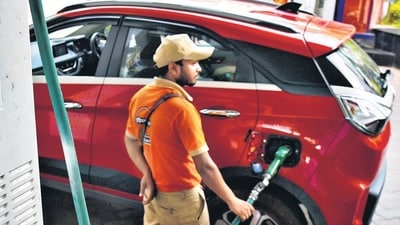 Petrol and diesel rates latest updates. (PTI) (HT_PRINT)