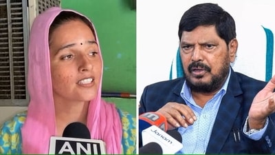 Seema Haider and Ramdas Athawale. Seema Haider and Ramdas Athawale.
