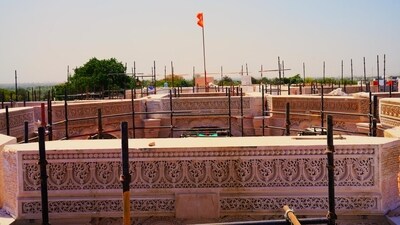 The site of the Ram Mandir in Ayodhya. (Ravinder Singh/HH) The site of the Ram Mandir in Ayodhya. (Ravinder Singh/HH)