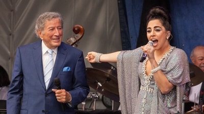 Tony Bennett and Lady Gaga perform at the New Orleans Jazz & Heritage Festival, on April 26, 2015 in New Orleans (Photo by Barry Brecheisen/Invision/AP, File) (Barry Brecheisen/Invision/AP) Tony Bennett and Lady Gaga perform at the New Orleans Jazz & Heritage Festival, on April 26, 2015 in New Orleans (Photo by Barry Brecheisen/Invision/AP, File) (Barry Brecheisen/Invision/AP)