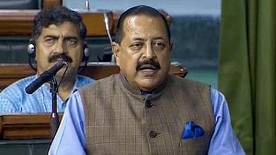 Union minister Jitendra Singh speaks in the Lok Sabha during the Monsoon session of Parliament. (PTI Photo) Union minister Jitendra Singh speaks in the Lok Sabha during the Monsoon session of Parliament. (PTI Photo)
