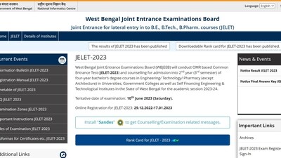 West Bengal JELET result 2023 declared at wbjeeb.nic.in West Bengal JELET result 2023 declared at wbjeeb.nic.in