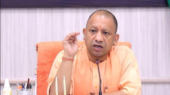 Uttar Pradesh chief minister Yogi Adityanath has said there is no shortage of funds for development works in panchayats. (HT PHOTO)