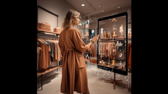 What does the future of e-commerce look like? It could end up being a place of sameness, where what you see is a lot like what you have; and a place of heavily vetted viewing. This representation was generated by Midjourney.
