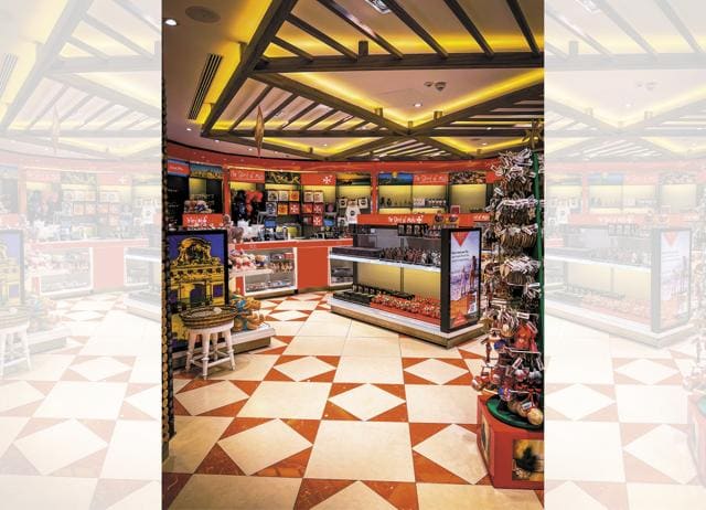 The shopping section at Tel Aviv airport has unusual local souvenirs. (Sorbis, Mirko Kuzmanovic, KiyechkaSo / shutterstock) The shopping section at Tel Aviv airport has unusual local souvenirs. (Sorbis, Mirko Kuzmanovic, KiyechkaSo / shutterstock)