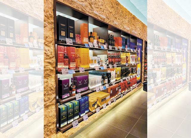 The Budapest airport duty-free counters are stocked with local and international alcohol brands. (Sorbis, Mirko Kuzmanovic, KiyechkaSo / shutterstock) The Budapest airport duty-free counters are stocked with local and international alcohol brands. (Sorbis, Mirko Kuzmanovic, KiyechkaSo / shutterstock)