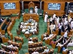 Lok Sabha Speaker Om Birla conducts the proceedings of the House during the Monsoon session of Parliament, in New Delhi, Friday, Aug. 4. Lok Sabha Speaker Om Birla conducts the proceedings of the House during the Monsoon session of Parliament, in New Delhi, Friday, Aug. 4.