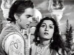 Dilip Kumar and Madhubala in a still from the film.