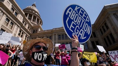 FILE - Abortion rights demonstrators attend a rally at the Texas state Capitol in Austin, Texas, May 14, 2022.  A Texas judge ruled Friday, Aug. 4, 2023,  the state’s abortion ban has proven too restrictive for women with serious pregnancy complications and must allow exceptions without doctors fearing the threat of criminal charges. The challenge is believed to be the first in the U.S. brought by women who have been denied abortions since the Supreme Court last year overturned Roe v. Wade, which for nearly 50 years had affirmed the constitutional right to an abortion.  (AP Photo/Eric Gay, File) (AP)