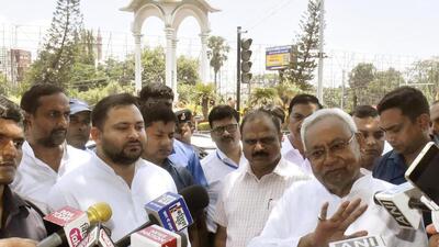 CM Nitish Kumar with his deputy Tejashwi Yadav. (HT file) CM Nitish Kumar with his deputy Tejashwi Yadav. (HT file)