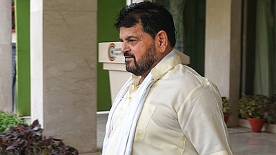 Former WFI president Brij Bhushan Sharan Singh (PTI) Former WFI president Brij Bhushan Sharan Singh (PTI)
