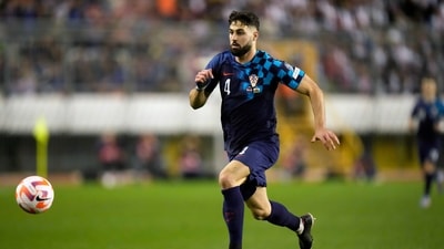 Croatia's Josko Gvardiol in action. (AP) Croatia's Josko Gvardiol in action. (AP)
