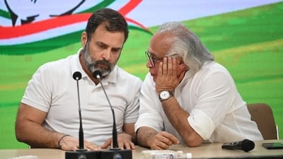 Rahul Gandhi and Jairam Ramesh. Rahul Gandhi and Jairam Ramesh.