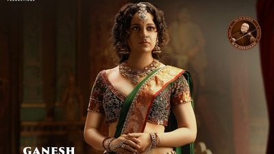 The first look of Kangana Ranaut in P Vasu's Chandramukhi 2. The first look of Kangana Ranaut in P Vasu's Chandramukhi 2.