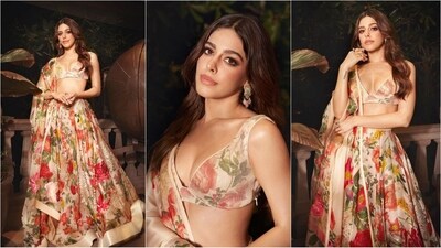 Alaya F attended Aaliyah Kashyap's engagement last night and made heads turn. Ditching heavy gowns and sarees, the actress opted for a lightweight, stunning floral printed lehenga. With her flawless make-up look and minimal accessories, Alaya serves the bridesmaid fashion goals. (Instagram/@alayaf) Alaya F attended Aaliyah Kashyap's engagement last night and made heads turn. Ditching heavy gowns and sarees, the actress opted for a lightweight, stunning floral printed lehenga. With her flawless make-up look and minimal accessories, Alaya serves the bridesmaid fashion goals. (Instagram/@alayaf)