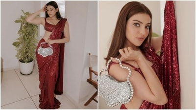 Kajal Aggarwal is an absolute stunner. The actress can pull off any look to perfection, be it a traditional saree or a casual dress. Her snippets from her recent photoshoot in a dazzling maroon saree are no exception. With her unmatchable charm, flawless make-up and incredible style, Kajal is making her followers drool and we can't take our eyes off her stunning pictures. (Instagram/@kajalaggarwalofficial) Kajal Aggarwal is an absolute stunner. The actress can pull off any look to perfection, be it a traditional saree or a casual dress. Her snippets from her recent photoshoot in a dazzling maroon saree are no exception. With her unmatchable charm, flawless make-up and incredible style, Kajal is making her followers drool and we can't take our eyes off her stunning pictures. (Instagram/@kajalaggarwalofficial)