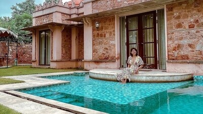 Samantha Ruth Prabhu is currently on a vacation in Bali. She has now shared pictures from a new location in Bali where she is seen chilling in a pool at a resort made in the heart of nature. Samantha Ruth Prabhu is currently on a vacation in Bali. She has now shared pictures from a new location in Bali where she is seen chilling in a pool at a resort made in the heart of nature. 