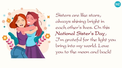 National Sisters Day encourages us to express gratitude and affection for our sisters' unconditional love. (HT photo) National Sisters Day encourages us to express gratitude and affection for our sisters' unconditional love. (HT photo)