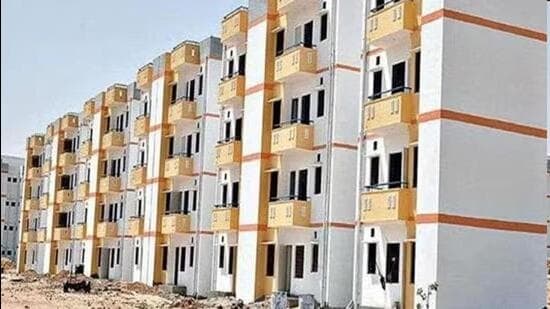 Only 675 people from Chandigarh received the PMAY Scheme benefits in three years. (HT File)