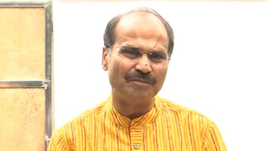 Congress Leader Lok Sabha Adhir Ranjan Chowdhury (ANI/ Twitter)