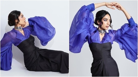 Sobhita Dhulipala wore a statement shirt and a bodycon dress for Made In Heaven 2 event. (Instagram)