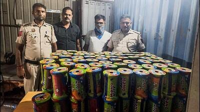 Delhi Police recovered 180 rolls of Chinese Manjha from a shopkeeper in New Delhi in July. (ANI) Delhi Police recovered 180 rolls of Chinese Manjha from a shopkeeper in New Delhi in July. (ANI)