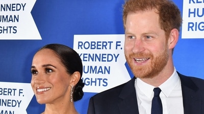 (FILES) Prince Harry, Duke of Sussex, and Meghan, Duchess of Sussex, arrive at the 2022 Robert F. Kennedy Human Rights Ripple of Hope Award Gala at the Hilton Midtown in New York City on December 6, 2022. (AFP) (FILES) Prince Harry, Duke of Sussex, and Meghan, Duchess of Sussex, arrive at the 2022 Robert F. Kennedy Human Rights Ripple of Hope Award Gala at the Hilton Midtown in New York City on December 6, 2022. (AFP)