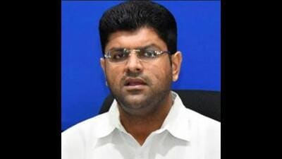 Haryana deputy chief minister Dushyant Chautala on Sunday asserted that few people are trying to divide society on communal lines in Nuh district, but his party will work to unite society and foster brotherhood in the Muslim-dominated region. (HT File Photo) Haryana deputy chief minister Dushyant Chautala on Sunday asserted that few people are trying to divide society on communal lines in Nuh district, but his party will work to unite society and foster brotherhood in the Muslim-dominated region. (HT File Photo)