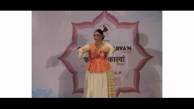Kathak dancer Nilakshi Rai at Karavaa’n Virasat in Lucknow (Sourced)
