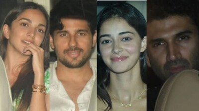 Kiara Advani, Sidharth Malhotra, Ananya Panday and Aditya Roy Kapur attended a party in Mumbai. Kiara Advani, Sidharth Malhotra, Ananya Panday and Aditya Roy Kapur attended a party in Mumbai.