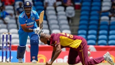 India's Suryakumar Yadav plays a shot (AP) India's Suryakumar Yadav plays a shot (AP)