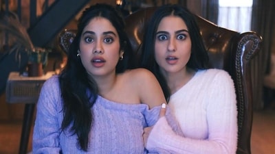 Sara Ali Khan and Jhanvi Kapoor made their Bollywood debut in the same year, 2018. From travelling to doing yoga together, Sara and Janhvi never fail to entertain their fans with their chemistry. (Instagram/@saraalikhan95) Sara Ali Khan and Jhanvi Kapoor made their Bollywood debut in the same year, 2018. From travelling to doing yoga together, Sara and Janhvi never fail to entertain their fans with their chemistry. (Instagram/@saraalikhan95)