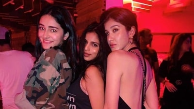 Suhana Khan, Ananya Panday and Shanaya Kapoor have been close friends since childhood. They often take to their Instagram handles to share photos from their young days goofing around together. (Instagram/@shanayakapoor02) Suhana Khan, Ananya Panday and Shanaya Kapoor have been close friends since childhood. They often take to their Instagram handles to share photos from their young days goofing around together. (Instagram/@shanayakapoor02)