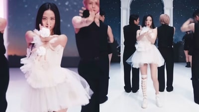 Blackpink’s Jisoo ‘dancing’ to 2018 song Badal Barsa Bijuli. (Instagram/@jhunjhunastic) Blackpink’s Jisoo ‘dancing’ to 2018 song Badal Barsa Bijuli. (Instagram/@jhunjhunastic)