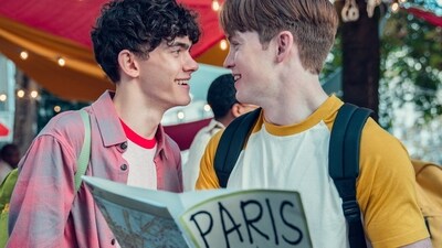 Joe Locke and Kit Connor in a still from Heartstopper Season 2, which released on Netflix on August 3. Joe Locke and Kit Connor in a still from Heartstopper Season 2, which released on Netflix on August 3.