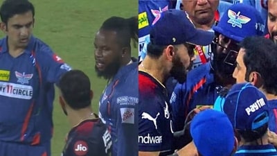 The fight had also involved West Indies batter Kyle Mayers as the star LSG player had a heated exchange with Kohli. The fight had also involved West Indies batter Kyle Mayers as the star LSG player had a heated exchange with Kohli.
