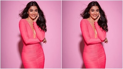 With the assistance of makeup artist Kajol Mullani, Pooja got decked up in pink eyeshadow, mascara-coated lashes, winged eyeliner, contoured cheeks with a blush tint and a shade of nude lipstick. (Instagram/@hegdepooja) With the assistance of makeup artist Kajol Mullani, Pooja got decked up in pink eyeshadow, mascara-coated lashes, winged eyeliner, contoured cheeks with a blush tint and a shade of nude lipstick. (Instagram/@hegdepooja)