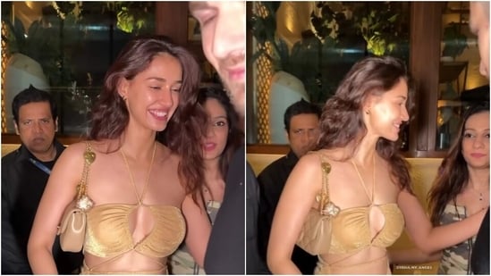 Disha Patani wears a cut-out mini dress for a dinner date with friends. (Instagram)