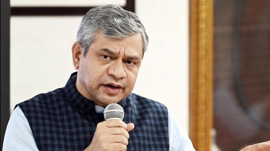 Union railway minister Ashwini Vaishnaw said the country will see meaningful progress on this project in the coming two years (HT)