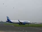 An IndiGo Airlines plane. (Photo by Vipin Kumar/ Hindustan Times)