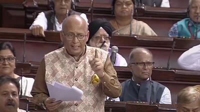 Congress leader Abhishek Singhvi, who had also appeared for the Delhi government in the Supreme Court case against the Delhi lieutenant governor over services, claimed the bill makes changes in the Constitution without bringing a Constitution amendment bill. (PTI) Congress leader Abhishek Singhvi, who had also appeared for the Delhi government in the Supreme Court case against the Delhi lieutenant governor over services, claimed the bill makes changes in the Constitution without bringing a Constitution amendment bill. (PTI)