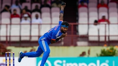 Pandya was India's highest wicket taker in the second T20I (AP) Pandya was India's highest wicket taker in the second T20I (AP)